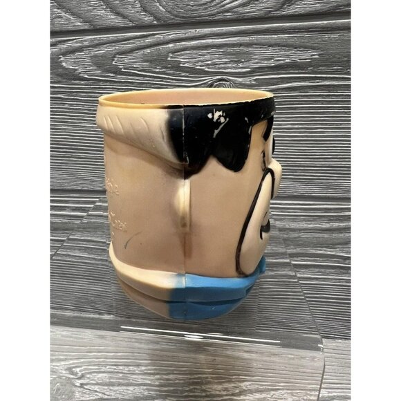 Fred Flintstone Vintage 1968 Vitamins Figure Head Plastic Cup Mug Set of 2 - Picture 4 of 10